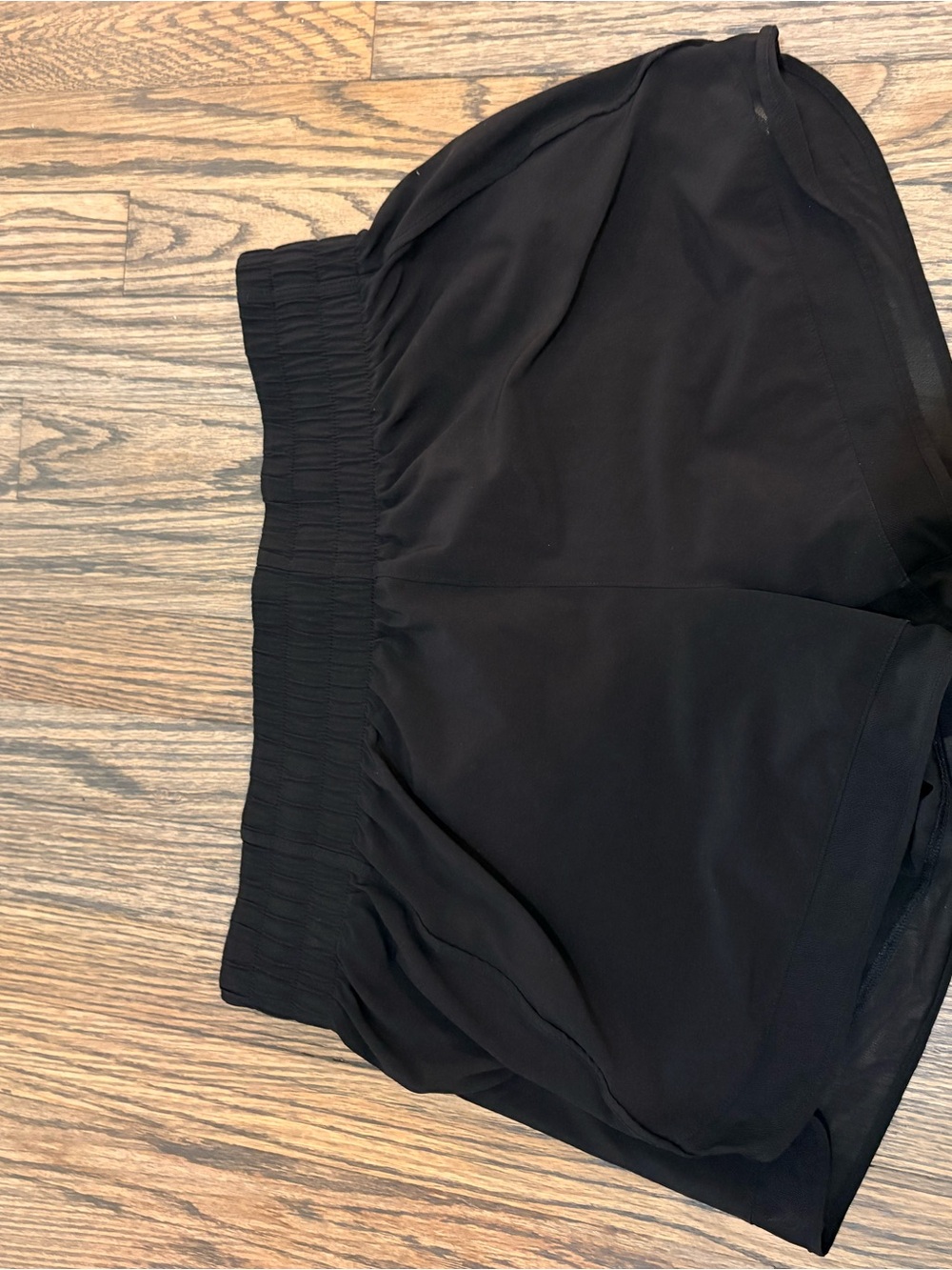 Athleta Black Heather Run Shorts